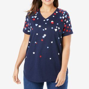 WW Cuffed USA Tee